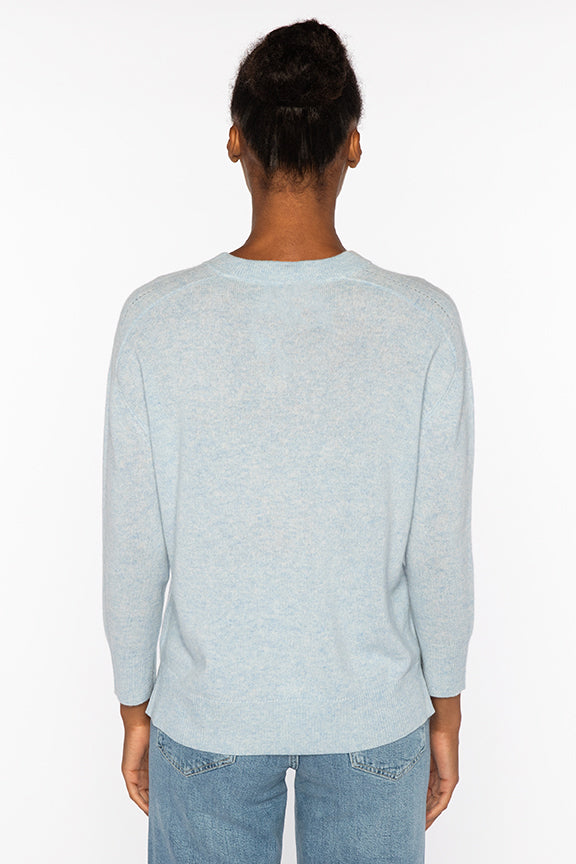 Kinross Summer Vee Sweater available at Barbara Katz