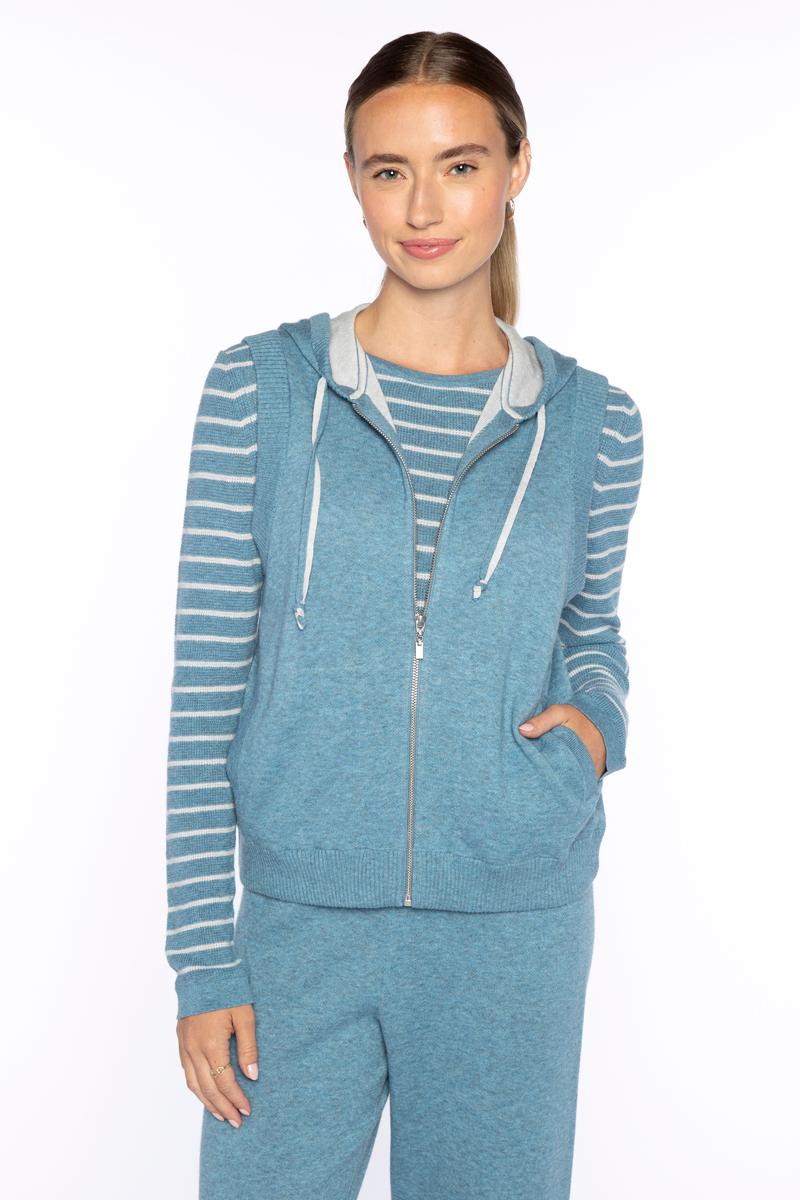 Kinross Sleeveless Zip Hoodie available at Barbara Katz