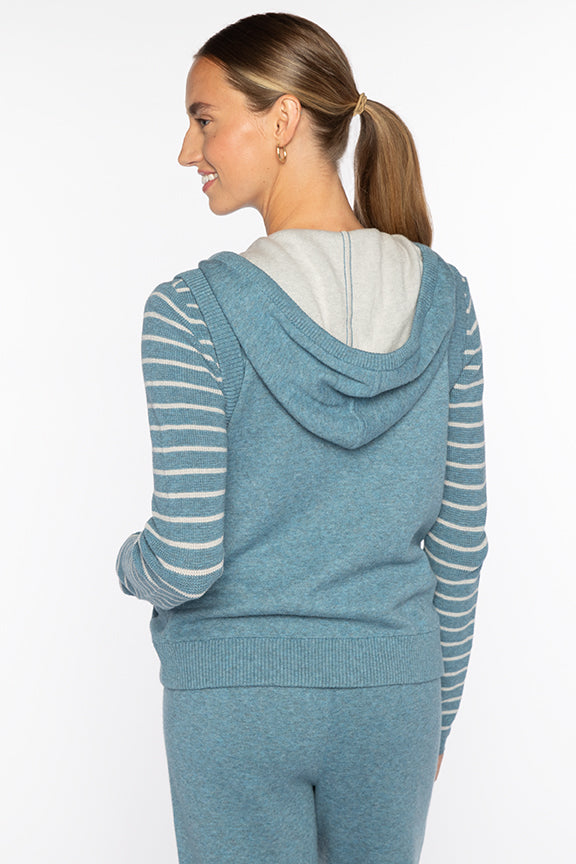 Kinross Sleeveless Zip Hoodie available at Barbara Katz