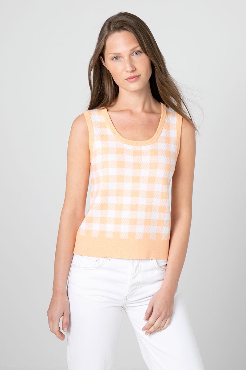 Kinross Gingham Tank available at Barbara Katz