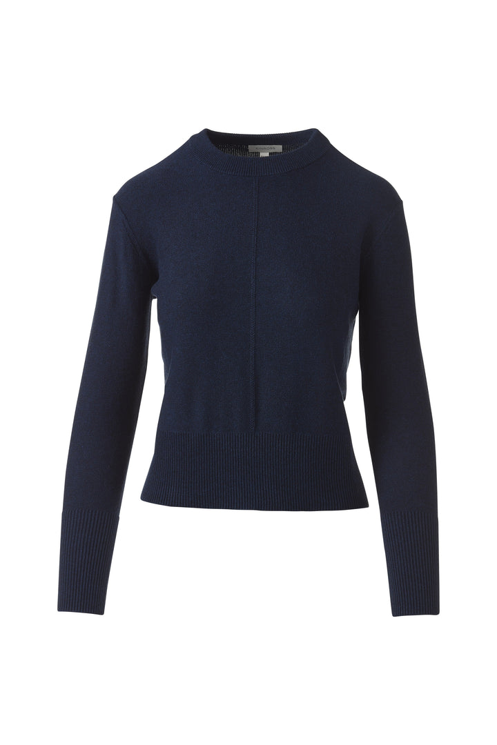 Kinross Rib Trim Crew Sweater available at Barbara Katz