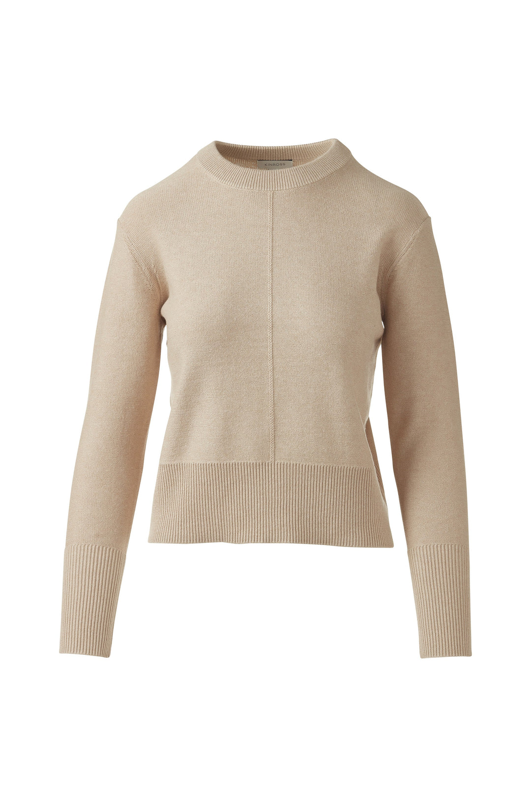 Kinross Rib Trim Crew Sweater available at Barbara Katz