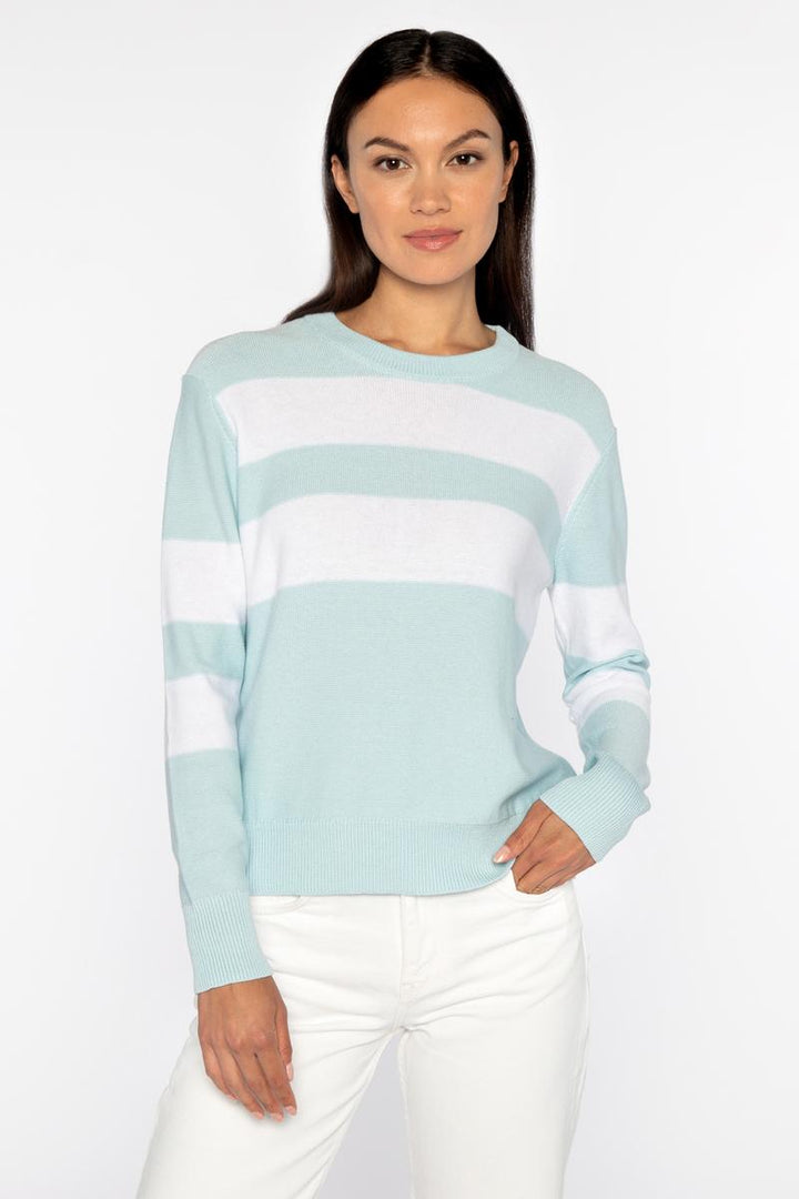 Crop Stripe Crew