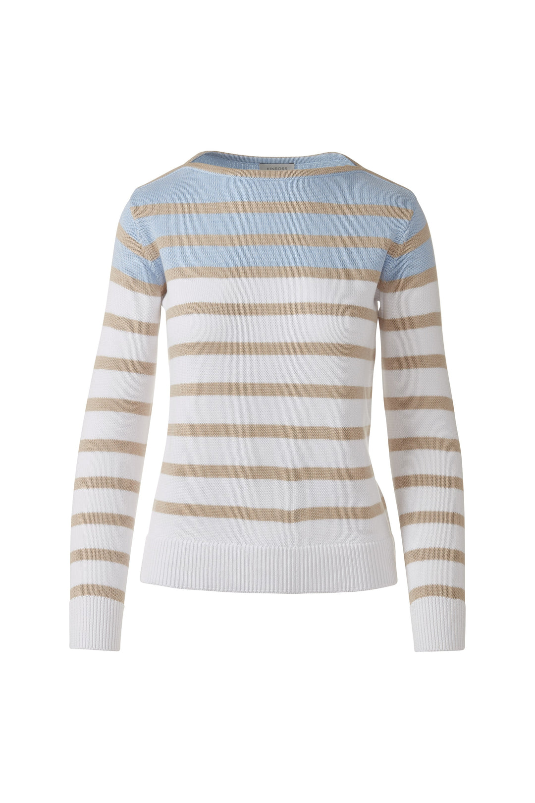 Kinross Striped Boatneck Sweater available at Barbara Katz