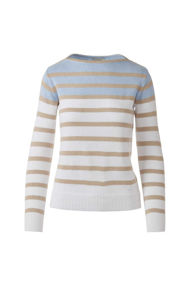 Kinross Striped Boatneck Sweater available at Barbara Katz