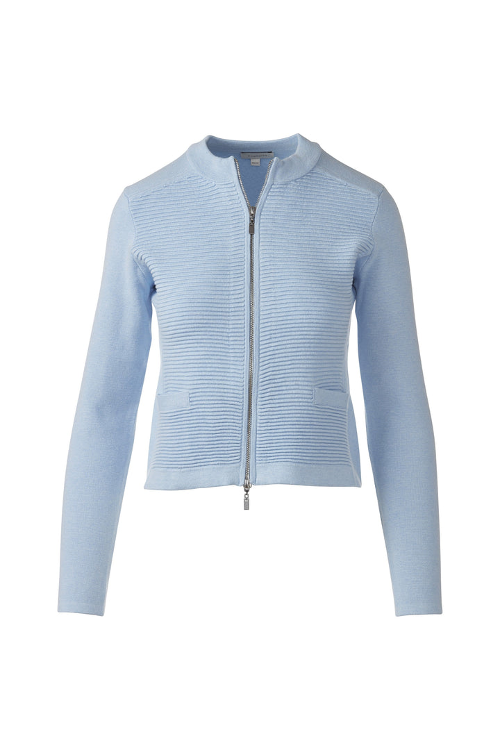 Kinross Fitted Zip Cardigan available at Barbara Katz