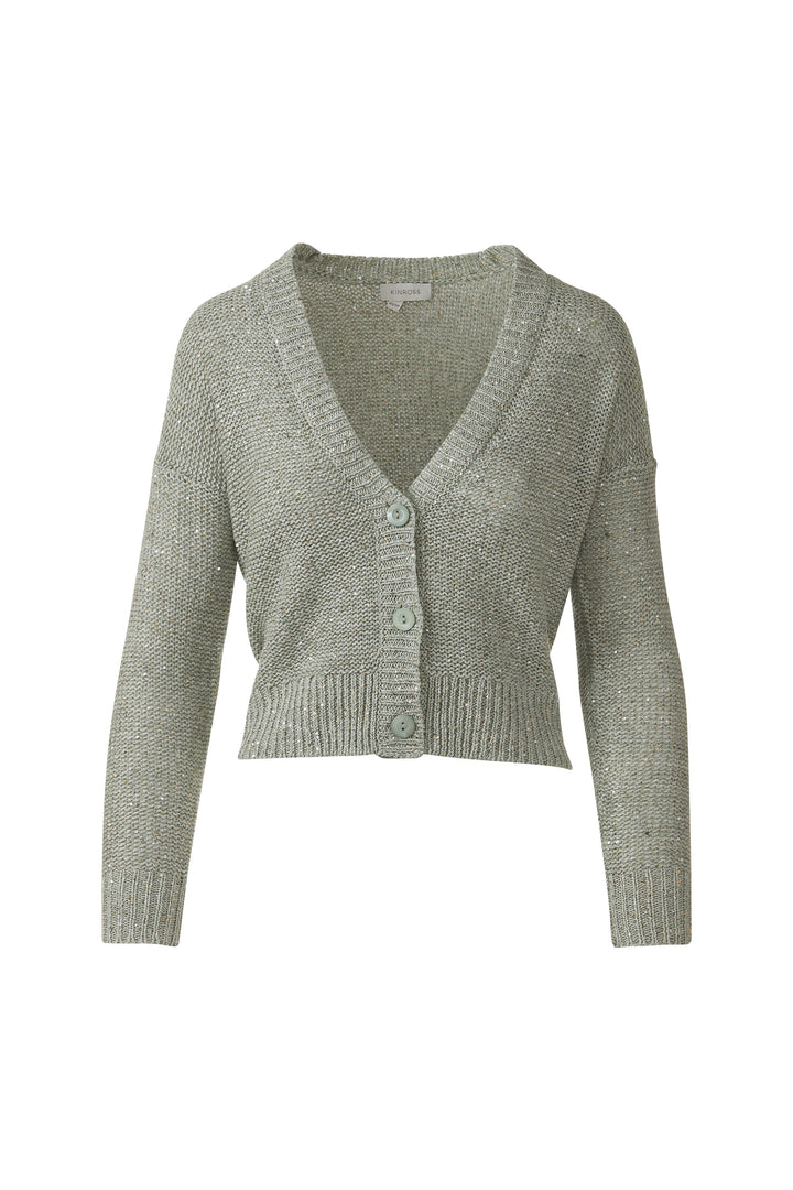 Kinross Sequin Vee Cardigan available at Barbara Katz
