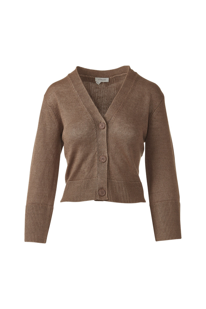 Kinross Vee Button Cardigan available at Barbara Katz