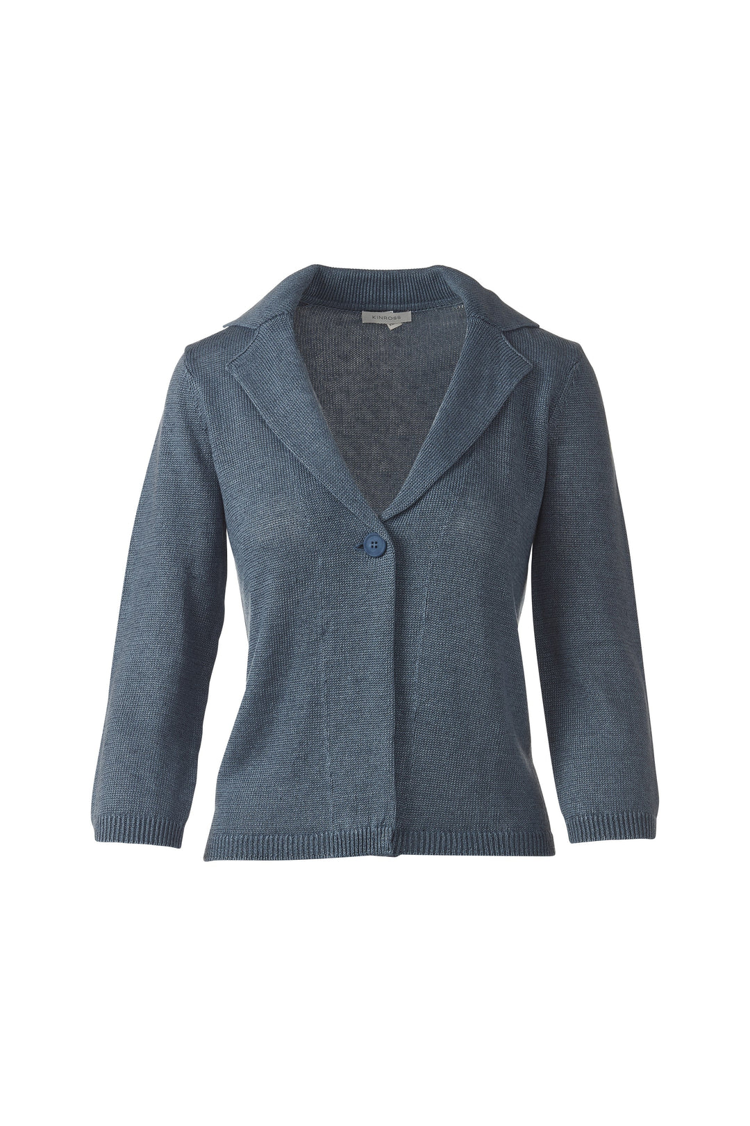 Kinross Easy Notch Collar Cardigan available at Barbara Katz