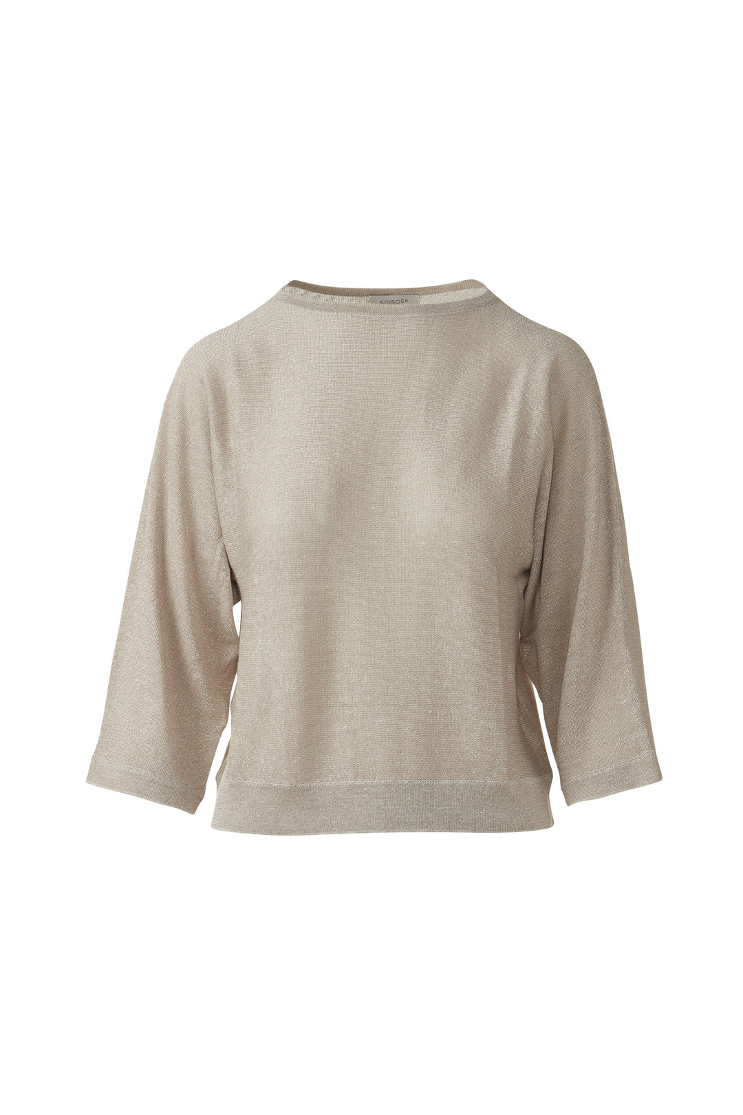 Kinross Lurex Dolman Pullover Sweater available at Barbara Katz