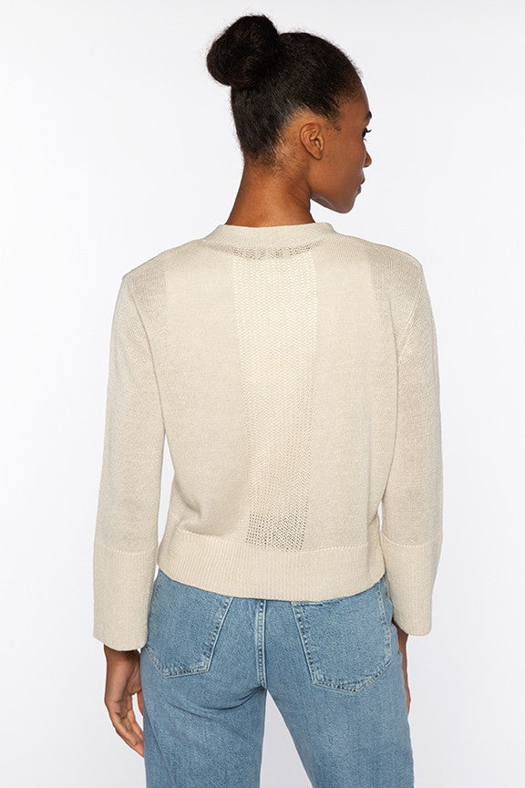 Kinross Vee Button Cardigan available at Barbara Katz