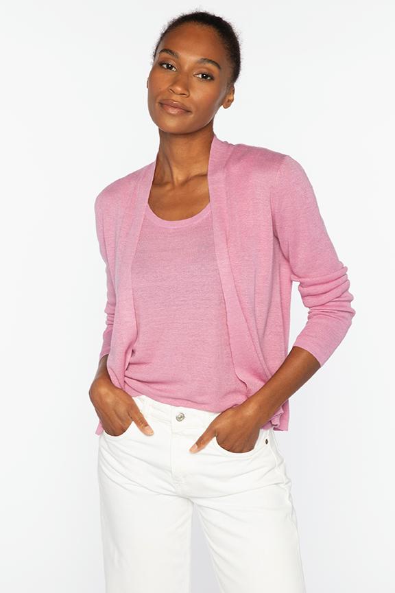 Kinross Open Rib Cardigan available at Barbara Katz