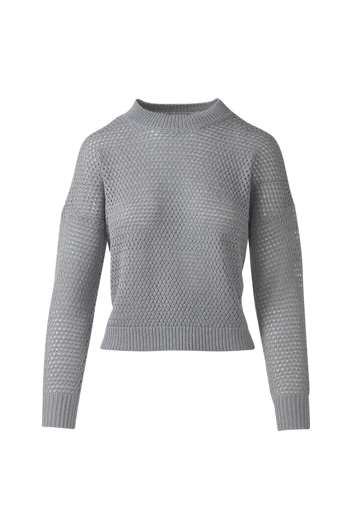 Kinross Basketweave Crew Sweater available at Barbara Katz