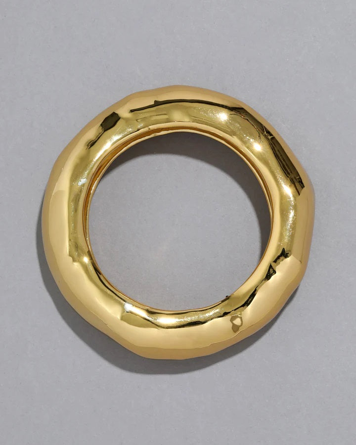 Alexis Bittar Large Molten Bangle Bracelet in Gold