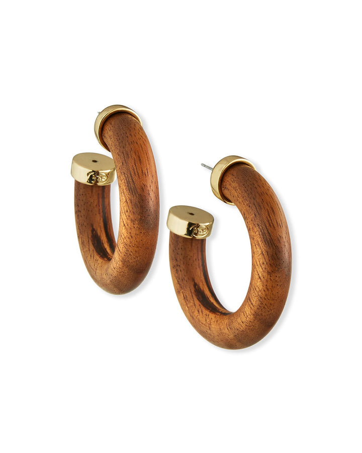 Large Pierced Tube Hoop Earring