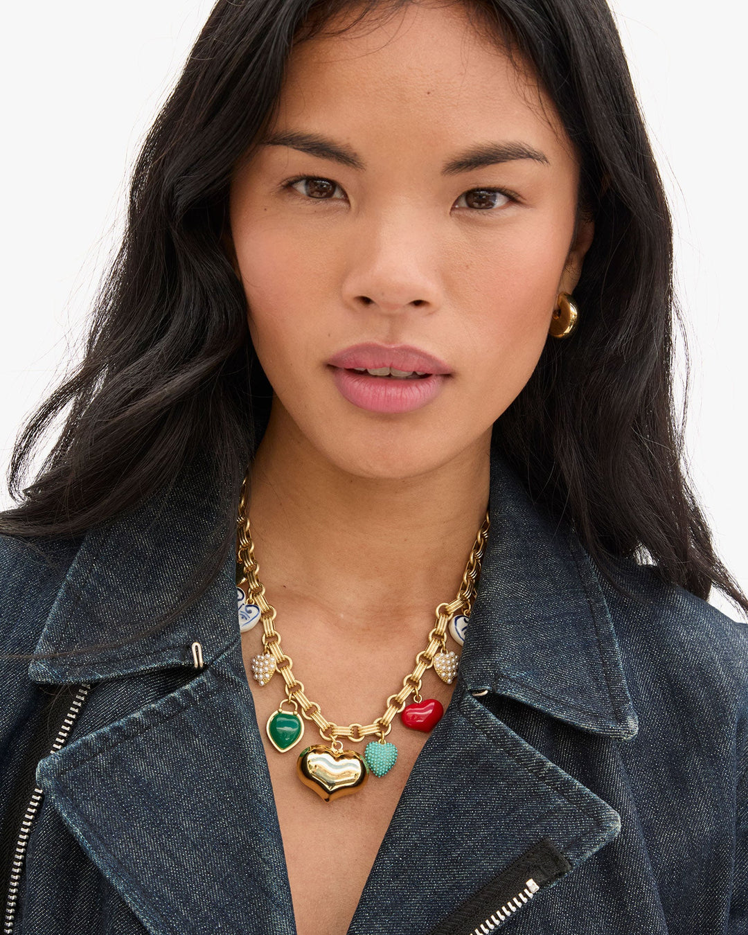 Clare V Le Heartbreaker Necklace - Multi available at Barbara Katz
