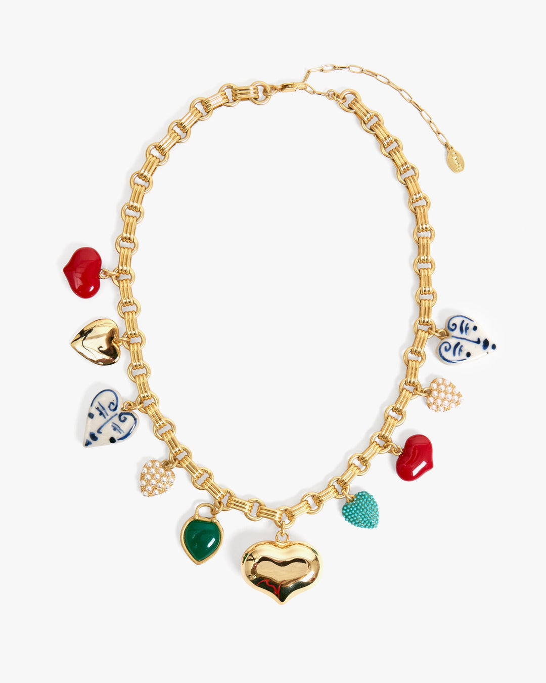 Clare V Le Heartbreaker Necklace - Multi available at Barbara Katz