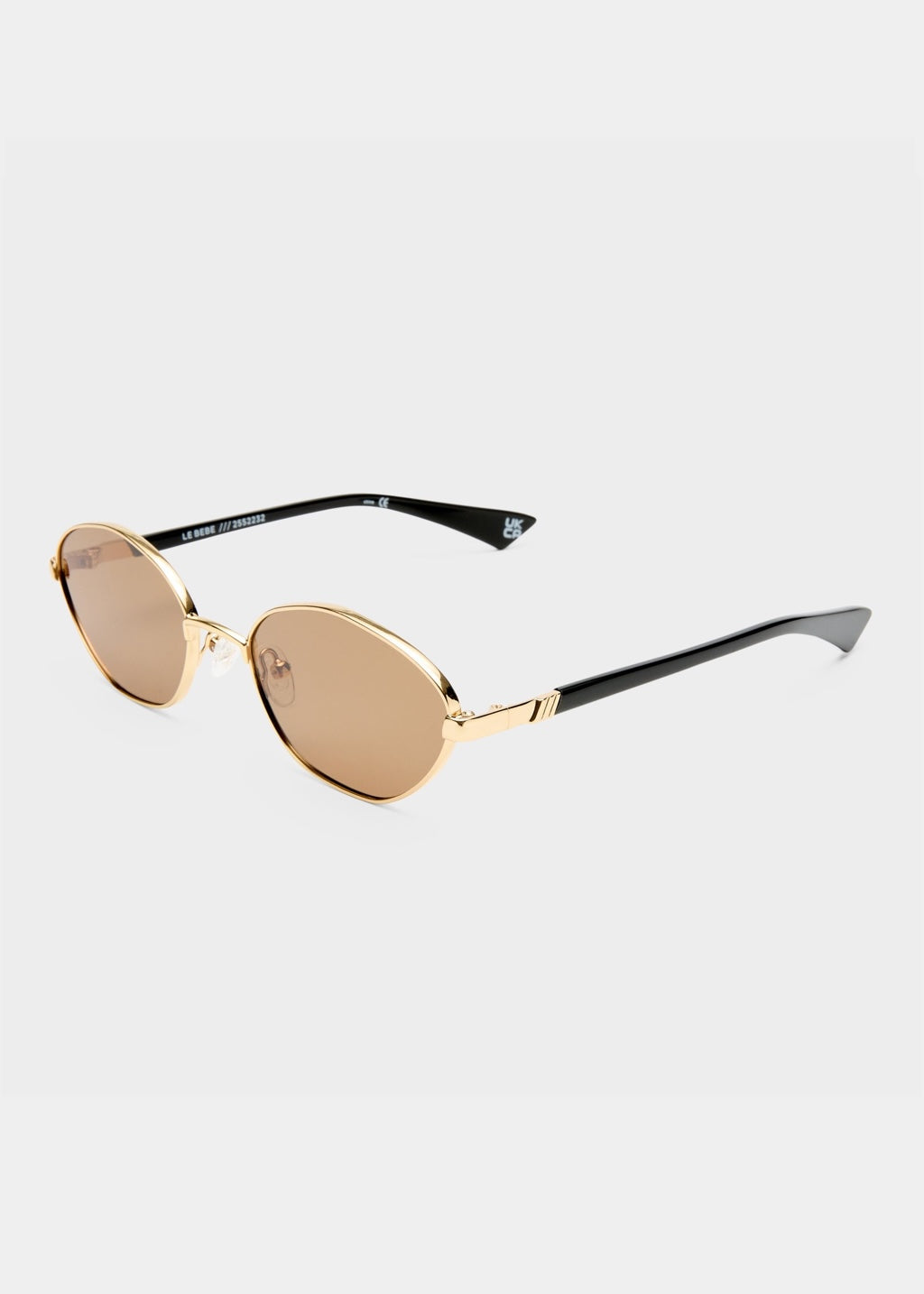 Le Specs Le Bebe Sunglasses in Gold available at Barbara Katz
