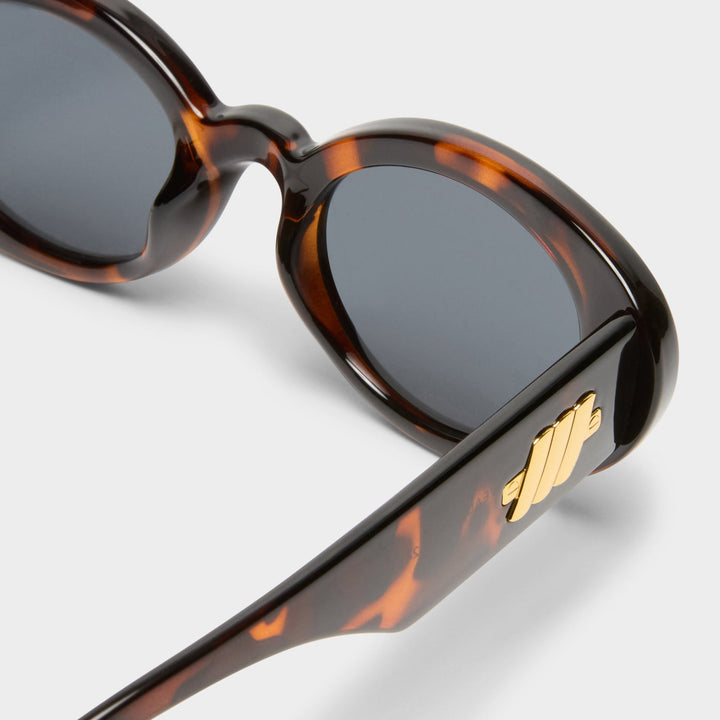 Le Specs Nouveau Vie Sunglasses in Dark Tort available at Barbara Katz