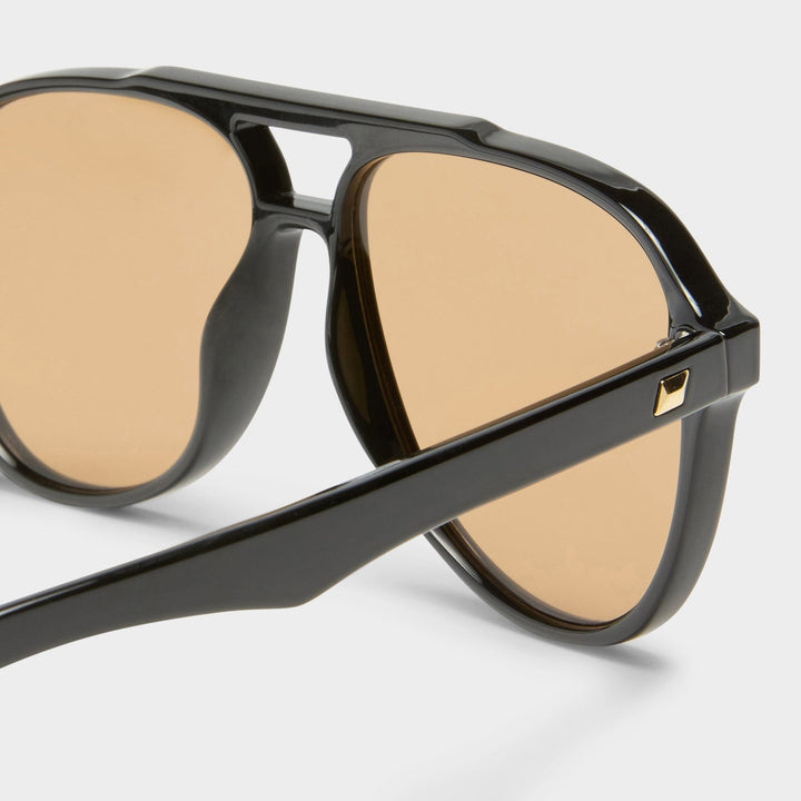 Le Specs Tragic Magic Sunglasses in Black available at Barbara Katz