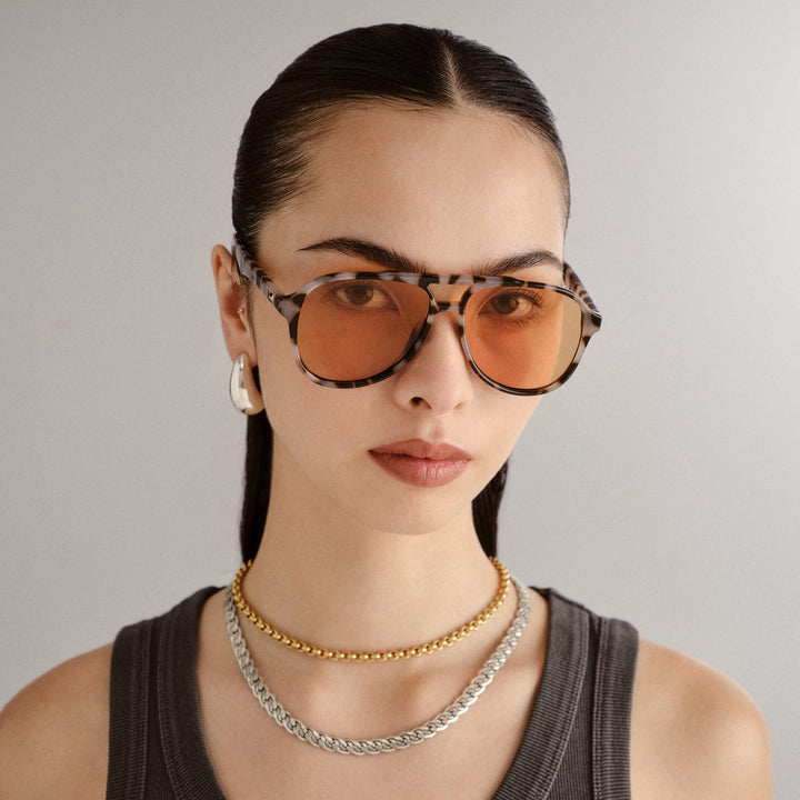 Le Specs Tragic Magic Sunglasses in Cookie Tort available at Barbara Katz