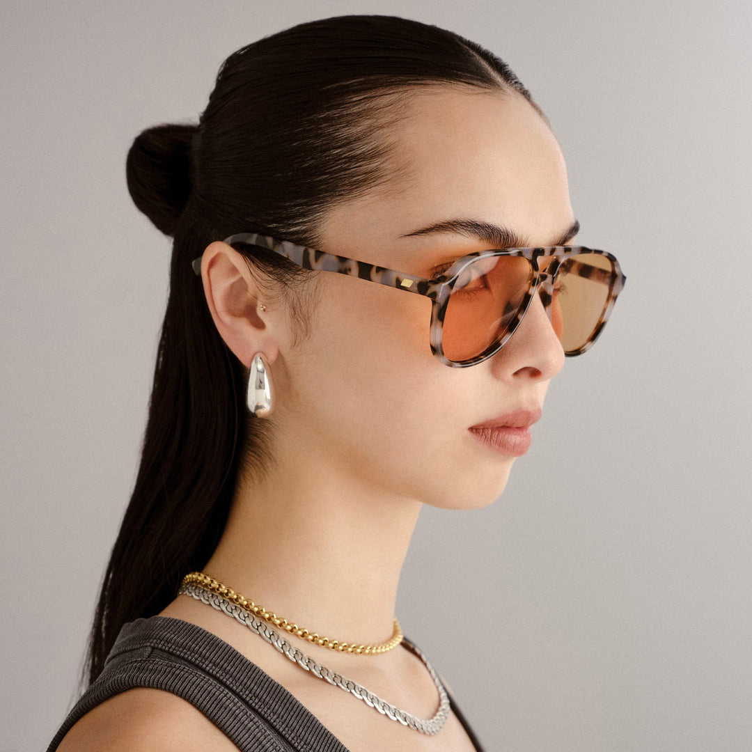 Le Specs Tragic Magic Sunglasses in Cookie Tort available at Barbara Katz