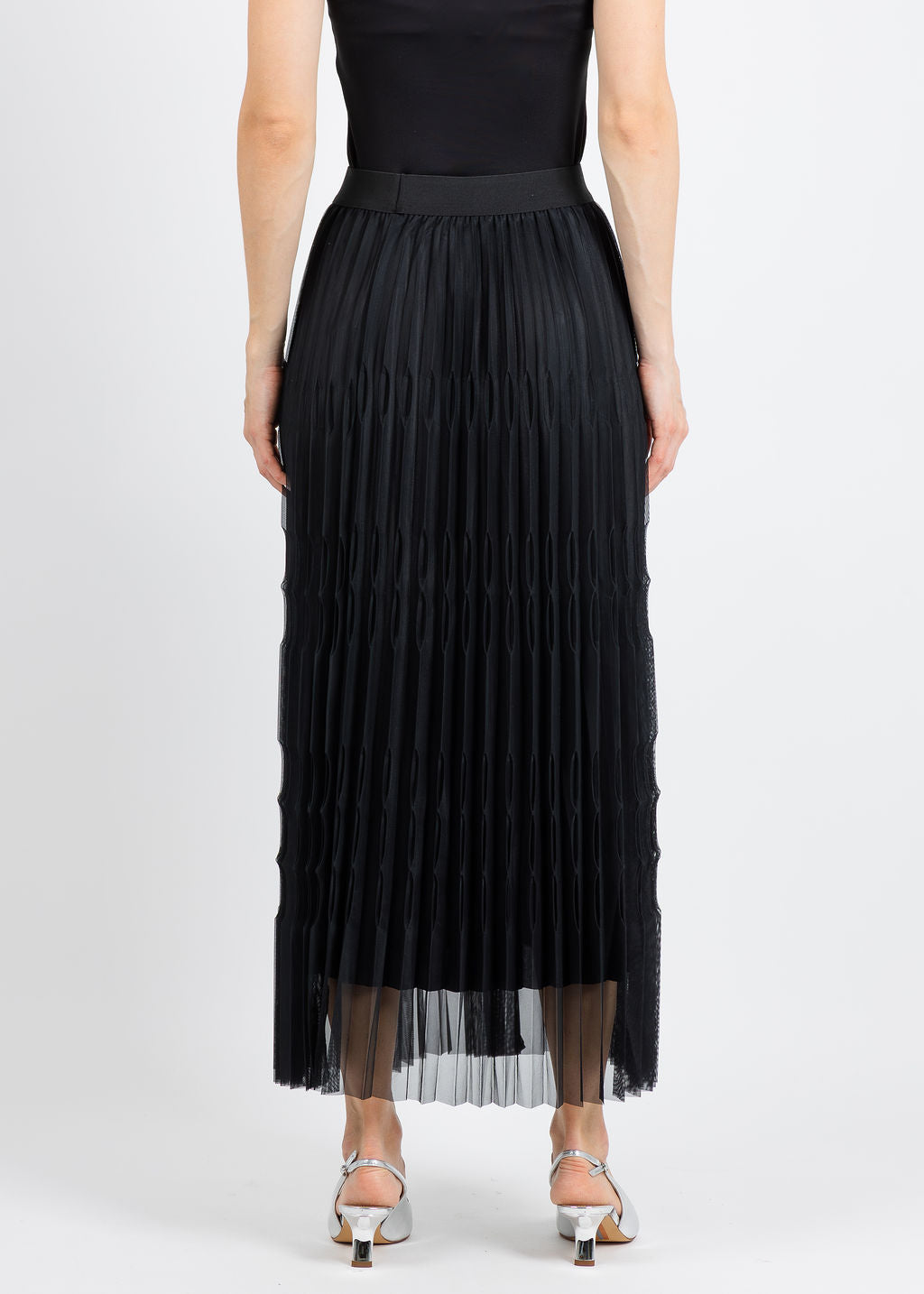 Leo & Ugo Alani Layered Tulle Skirt in Black available at Barbara Katz