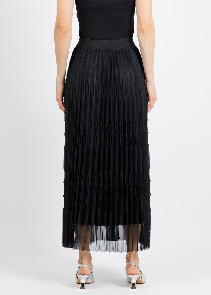 Leo & Ugo Alani Layered Tulle Skirt in Black available at Barbara Katz