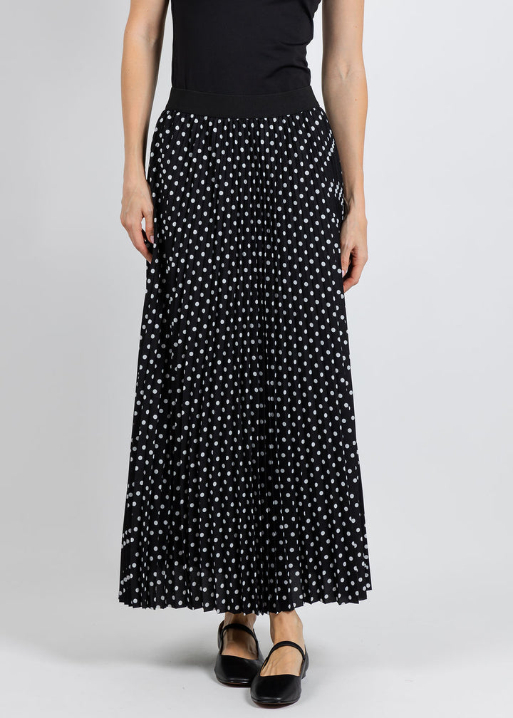 Leo & Ugo Polka Dot Skirt in Black/White available at Barbara Katz