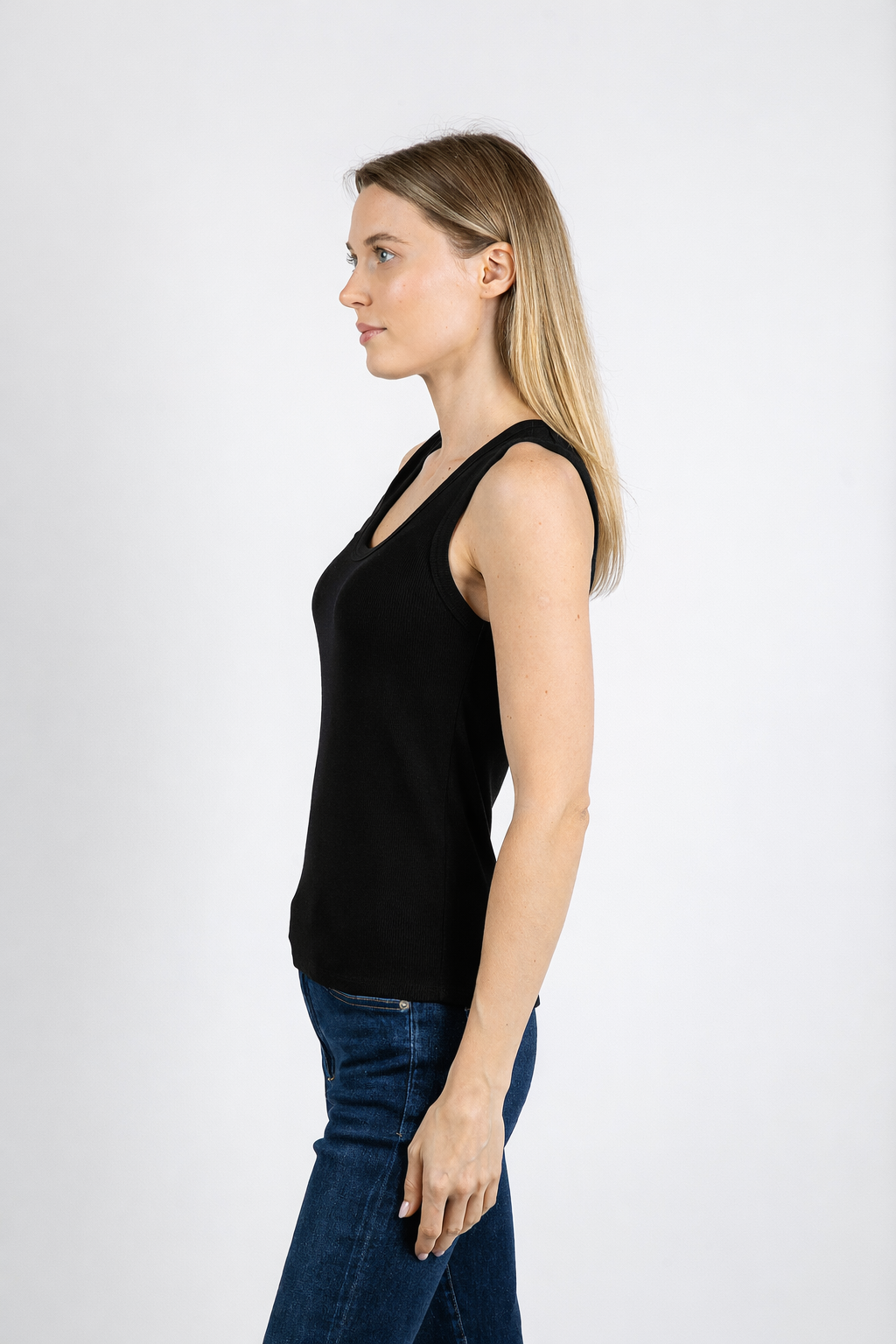 Leo & Ugo Sally Tank Top in Black available at Barbara Katz