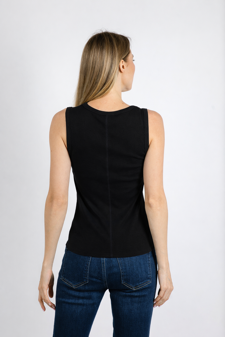 Leo & Ugo Sally Tank Top in Black available at Barbara Katz