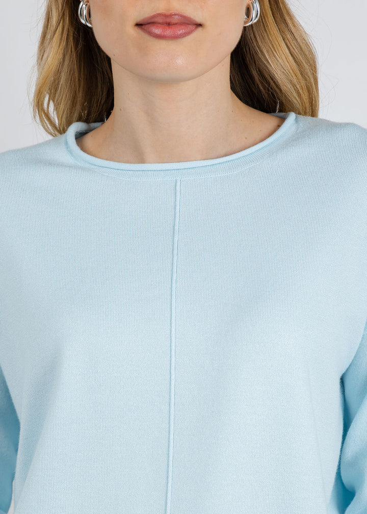 Lexi Center Seam Sweater - Pale Mint