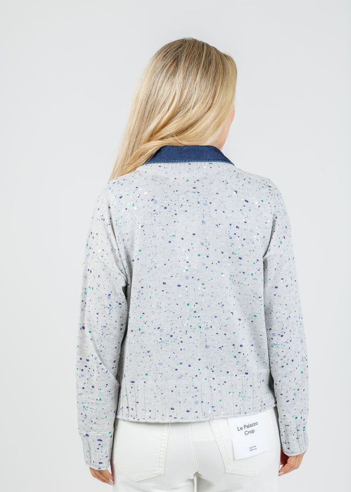 Lisa Todd Snow Sprinkle Sweater in Platinum available at Barbara Katz