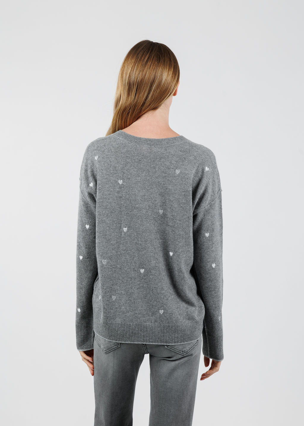 Lisa Todd Call It Love Sweater in Fog available at Barbara Katz