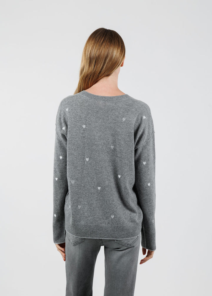 Lisa Todd Call It Love Sweater in Fog available at Barbara Katz