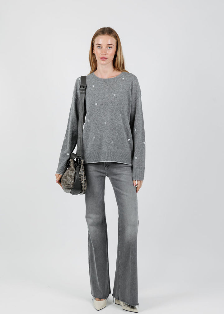 Lisa Todd Call It Love Sweater in Fog available at Barbara Katz