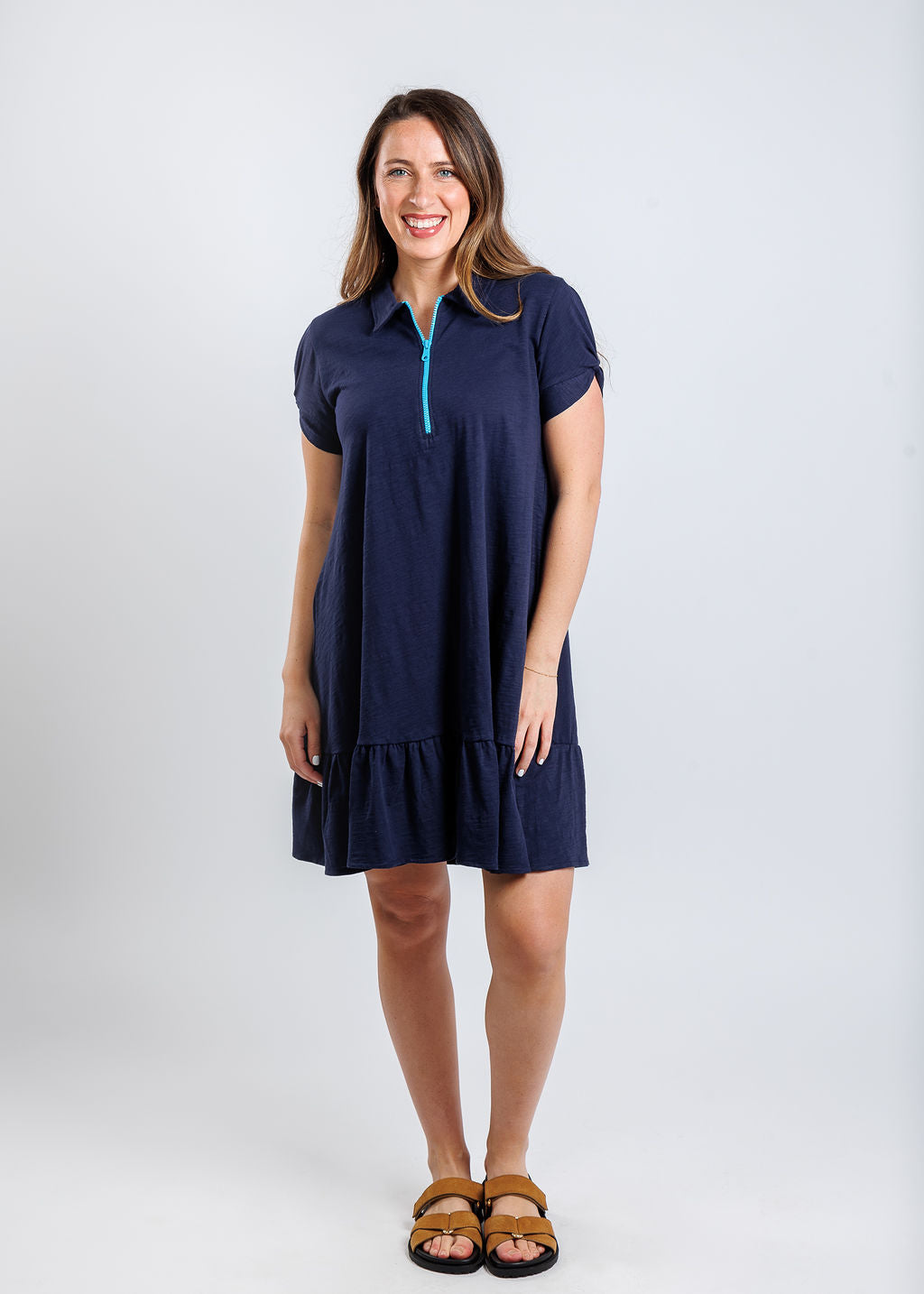 Lisa Todd Courtside Dress in Navy available at Barbara Katz