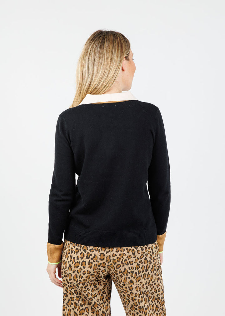 Lisa Todd Double Down Sweater in Black available at Barbara Katz