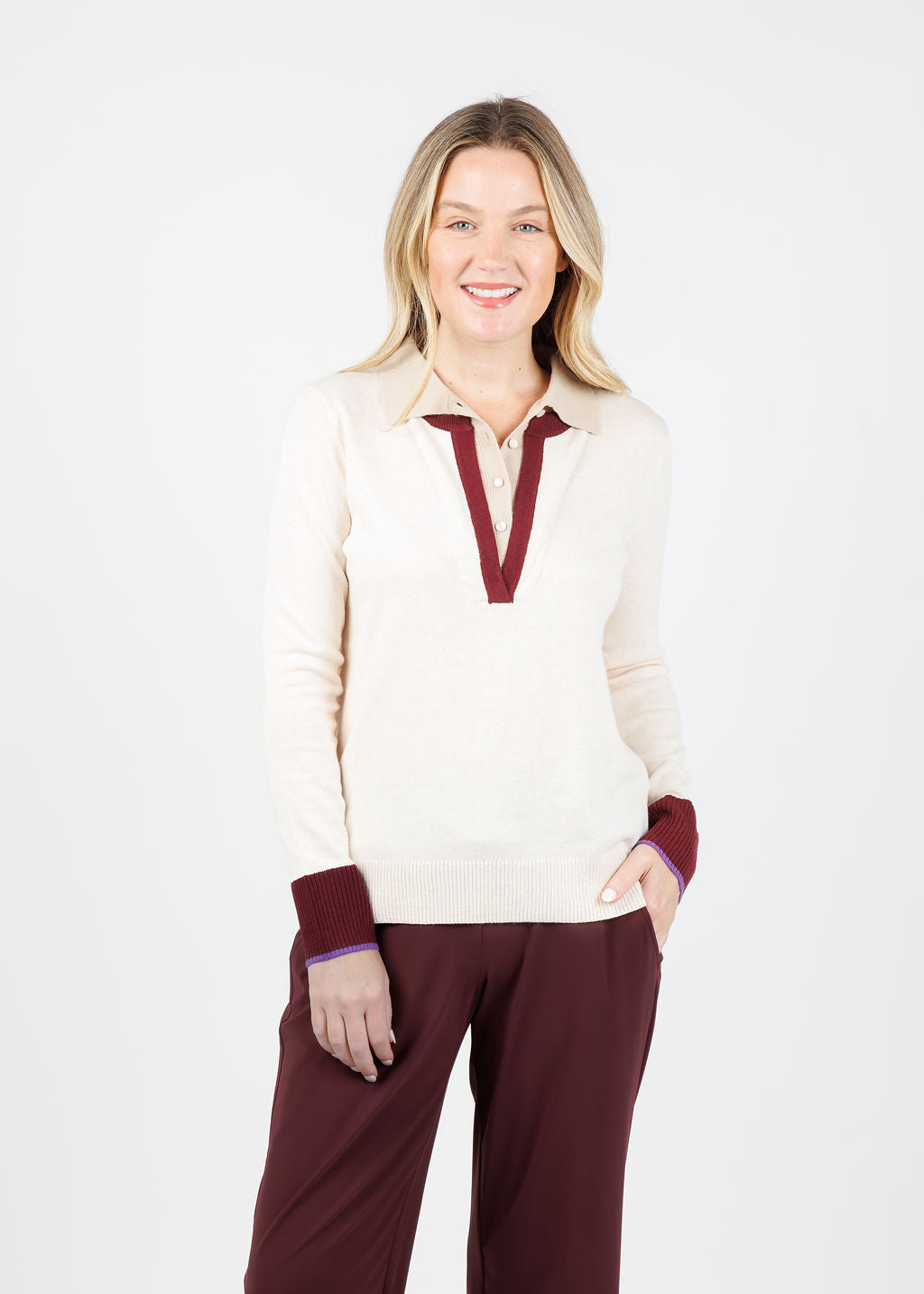 Lisa Todd Double Down Sweater in Sheepskin available at Barbara Katz