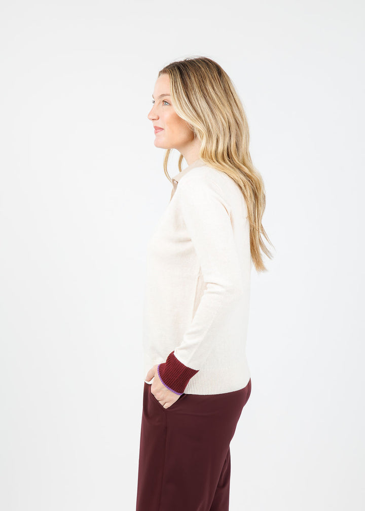 Lisa Todd Double Down Sweater in Sheepskin available at Barbara Katz