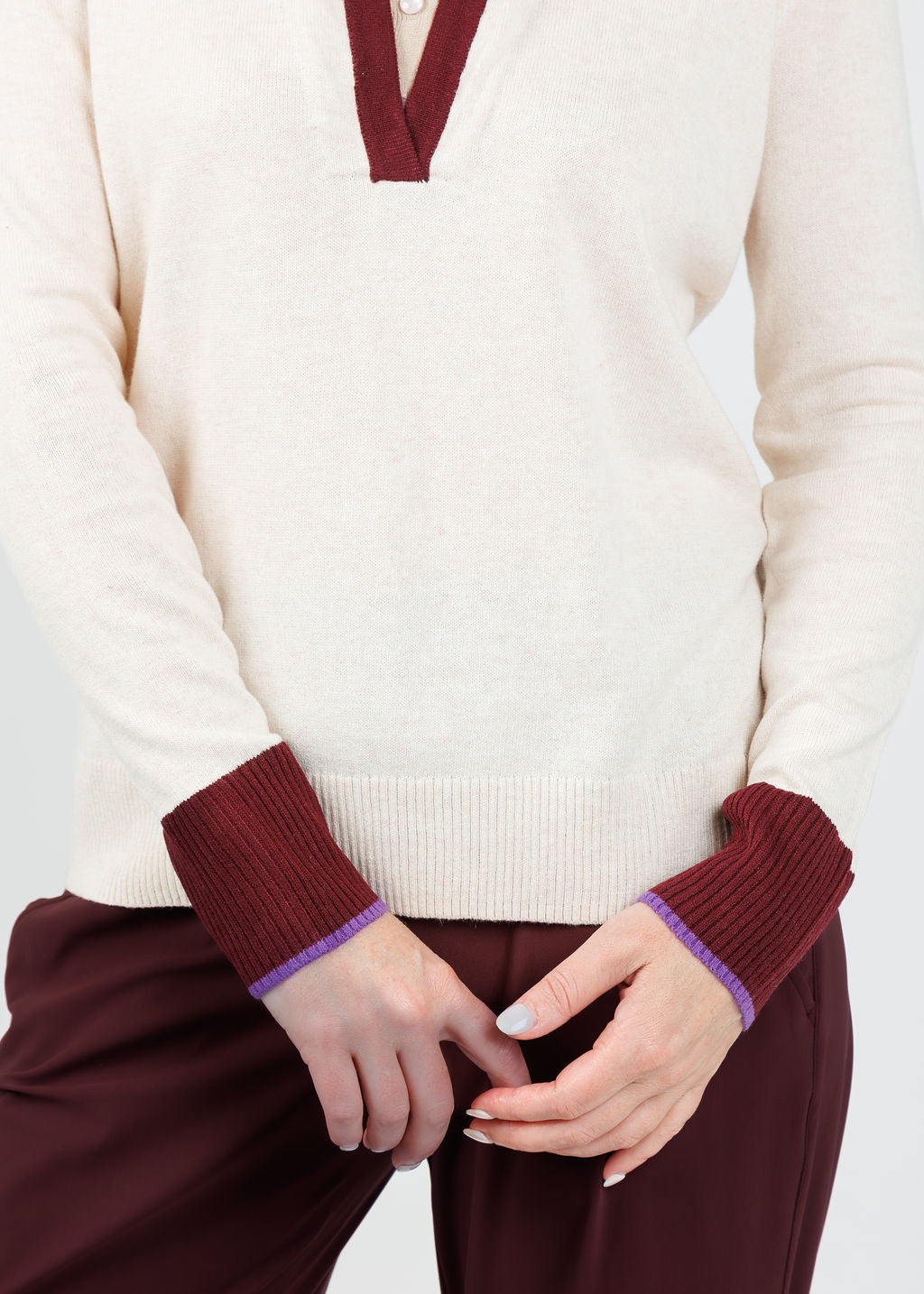 Lisa Todd Double Down Sweater in Sheepskin available at Barbara Katz