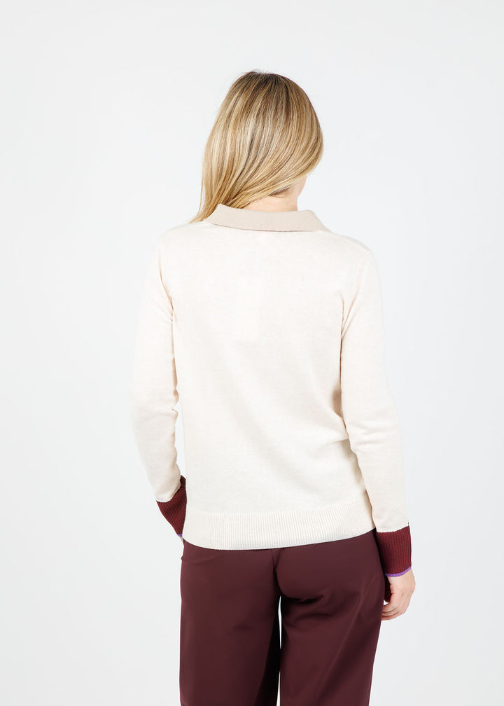 Lisa Todd Double Down Sweater in Sheepskin available at Barbara Katz