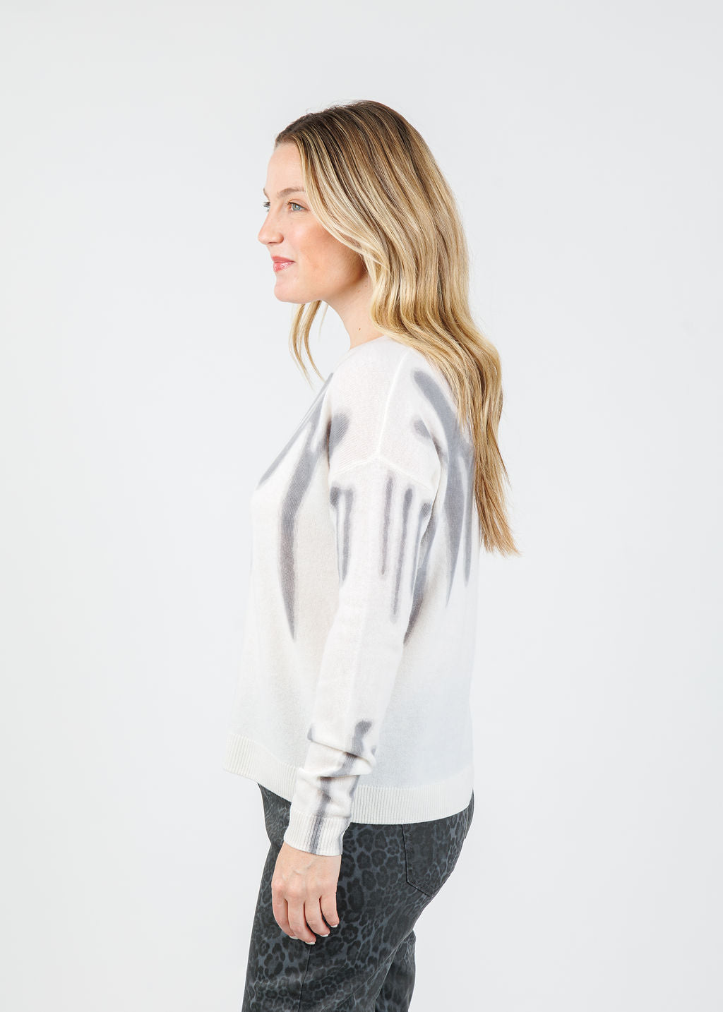 Lisa Todd Freeform Sweater in Winter White available at Barbara Katz