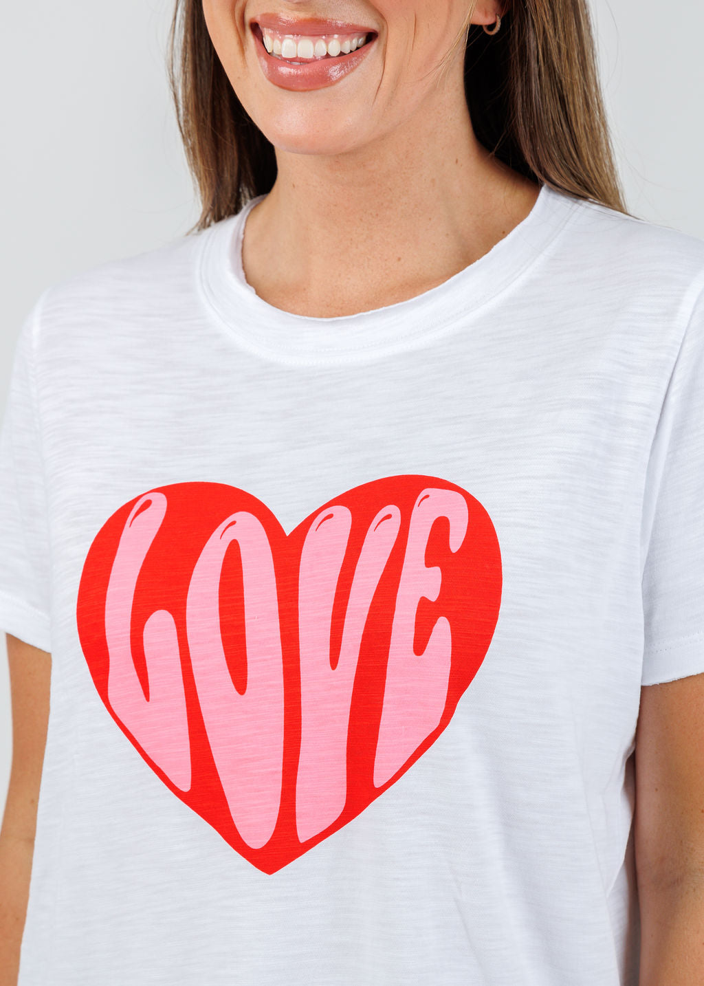 Lisa Todd Hello Love Tee in White available at Barbara Katz
