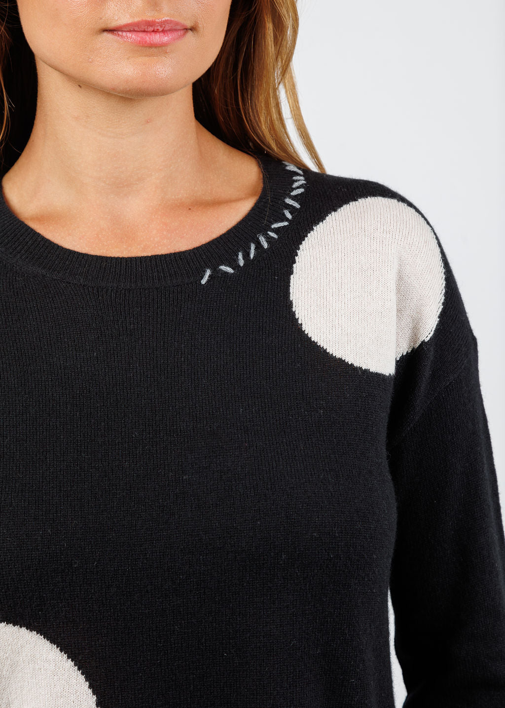 Lisa Todd Hot For Dots Sweater in Black available at Barbara Katz