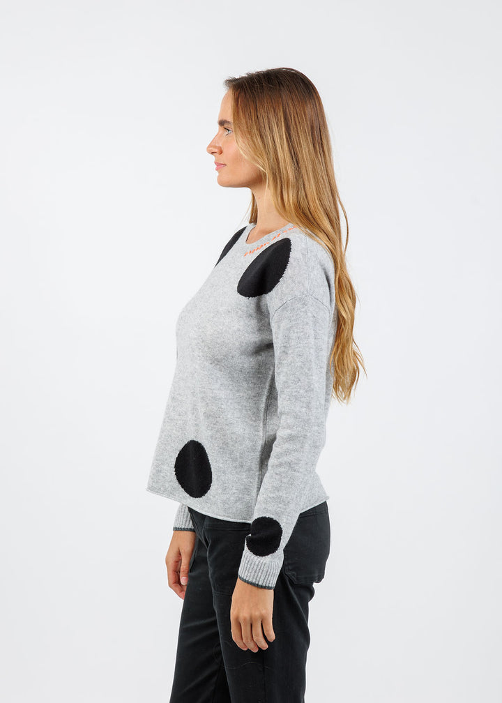 Lisa Todd Hot For Dots Sweater in Stone available at Barbara Katz