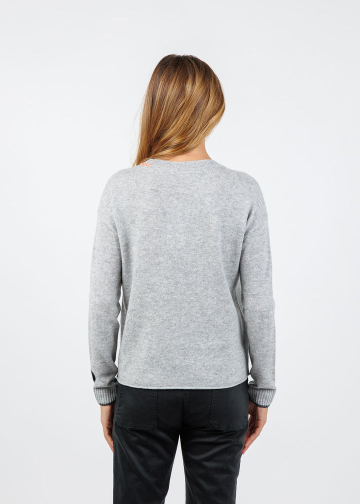 Lisa Todd Hot For Dots Sweater in Stone available at Barbara Katz