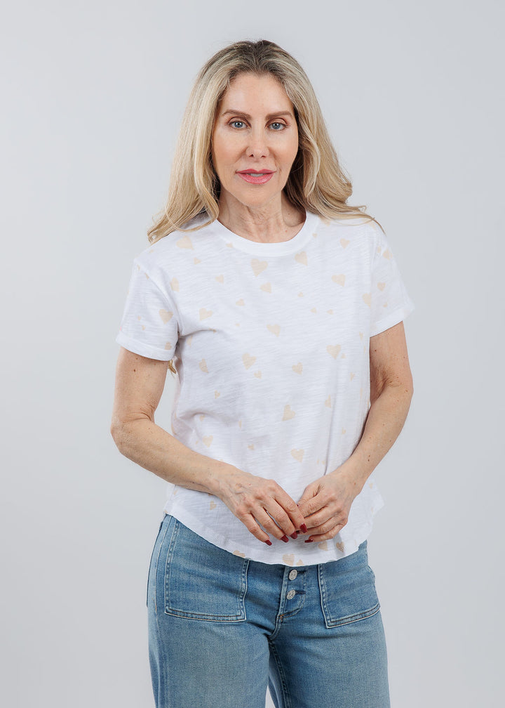 Lisa Todd Love Life Tee in White available at Barbara Katz