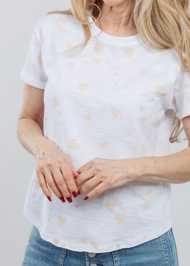 Lisa Todd Love Life T-Shirt in White available at Barbara Katz