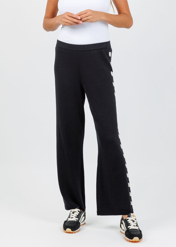 Lisa Todd Love Track Pants in Black available at Barbara Katz